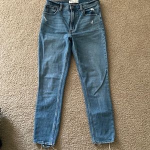 Medium Blue high rise jeans, size 27/4 regular